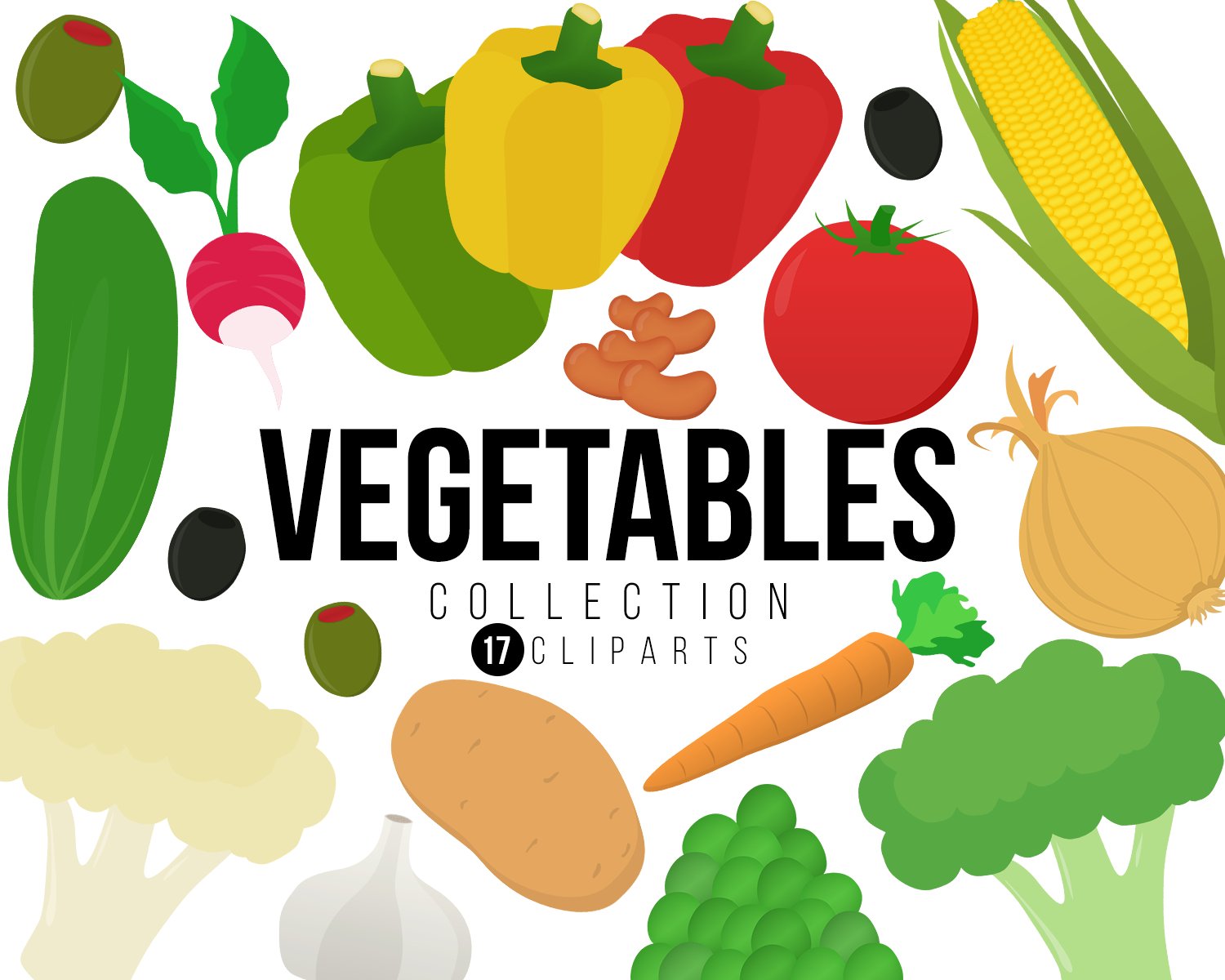 Vegetable Clipart Collection.