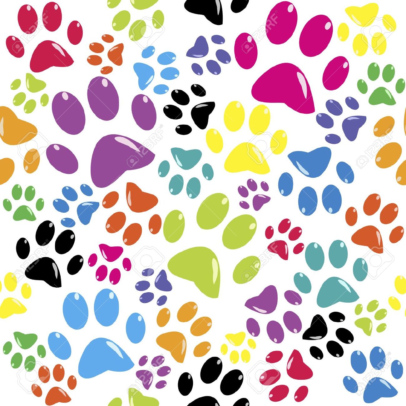 clipart color background with dog paws 20 free Cliparts | Download