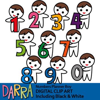 Numbers clipart (boys with numbers clip art).