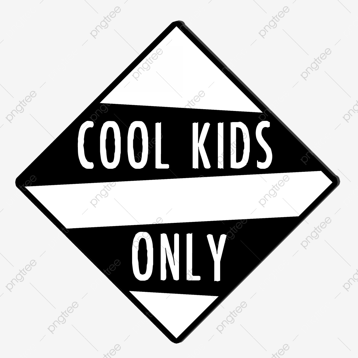Cool Kids Only, Cool, Only, Graphic PNG Transparent Clipart Image.