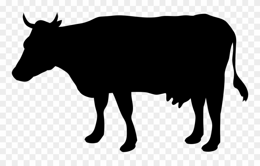 Cow Silhouette Clip Art Free At Getdrawings.