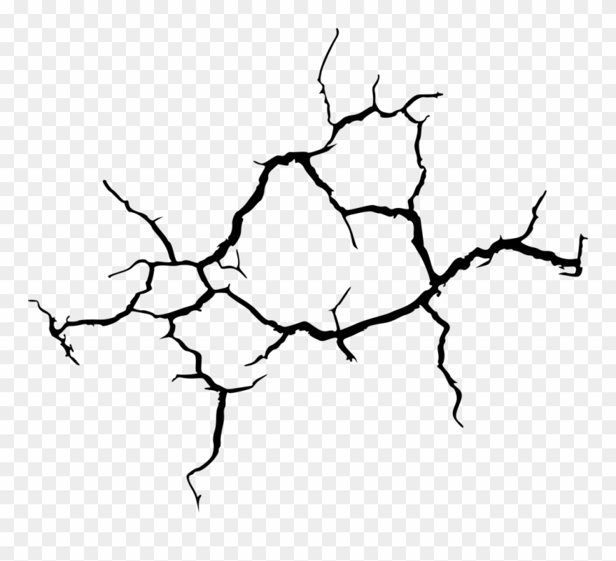 Drawing Cracks Clipart Clip Black And White Stock.