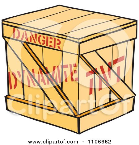 Clipart Dynamite Crate.