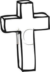 Cross Clipart Black And White.