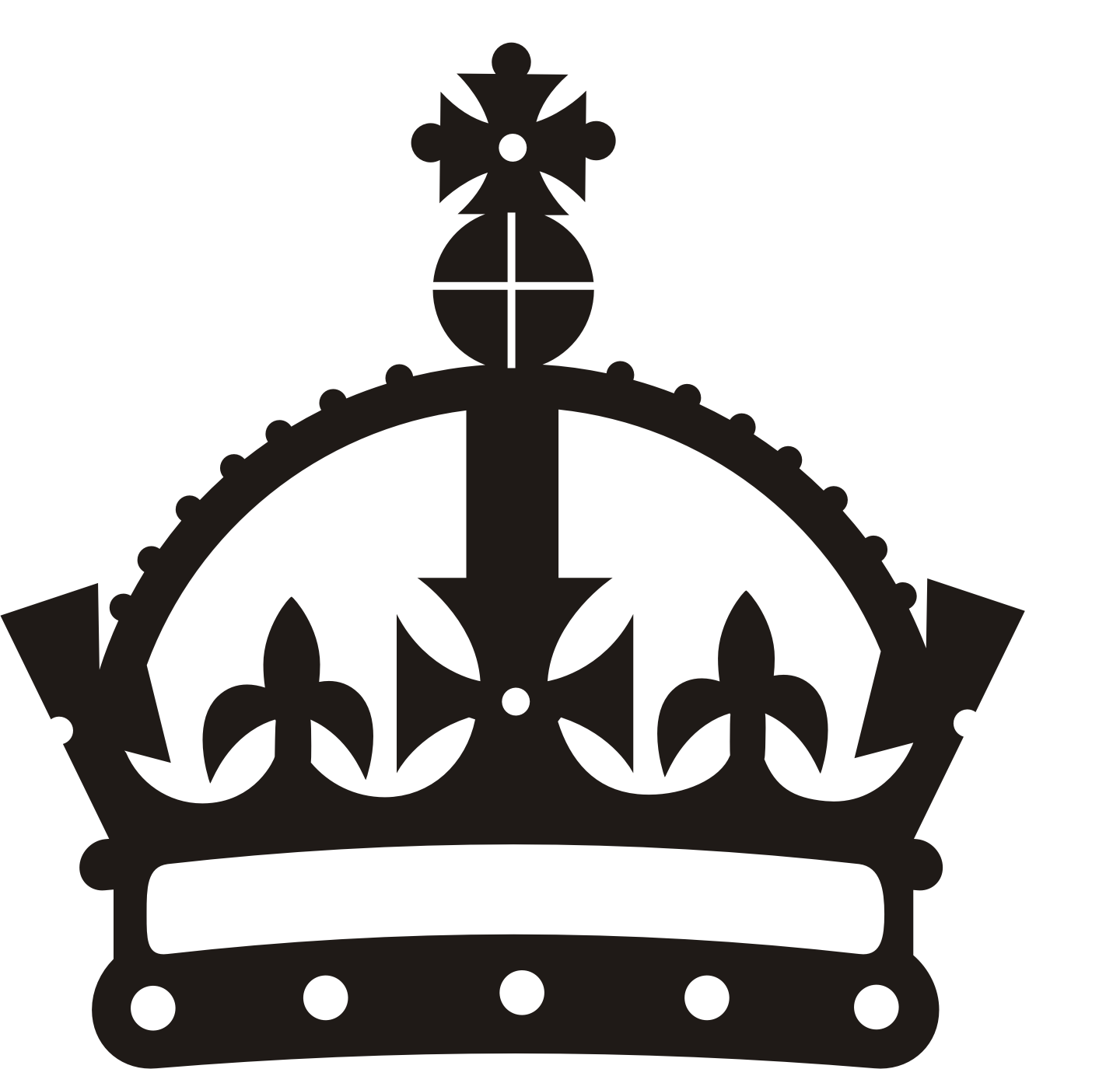 King And Queen Crowns Clipart.