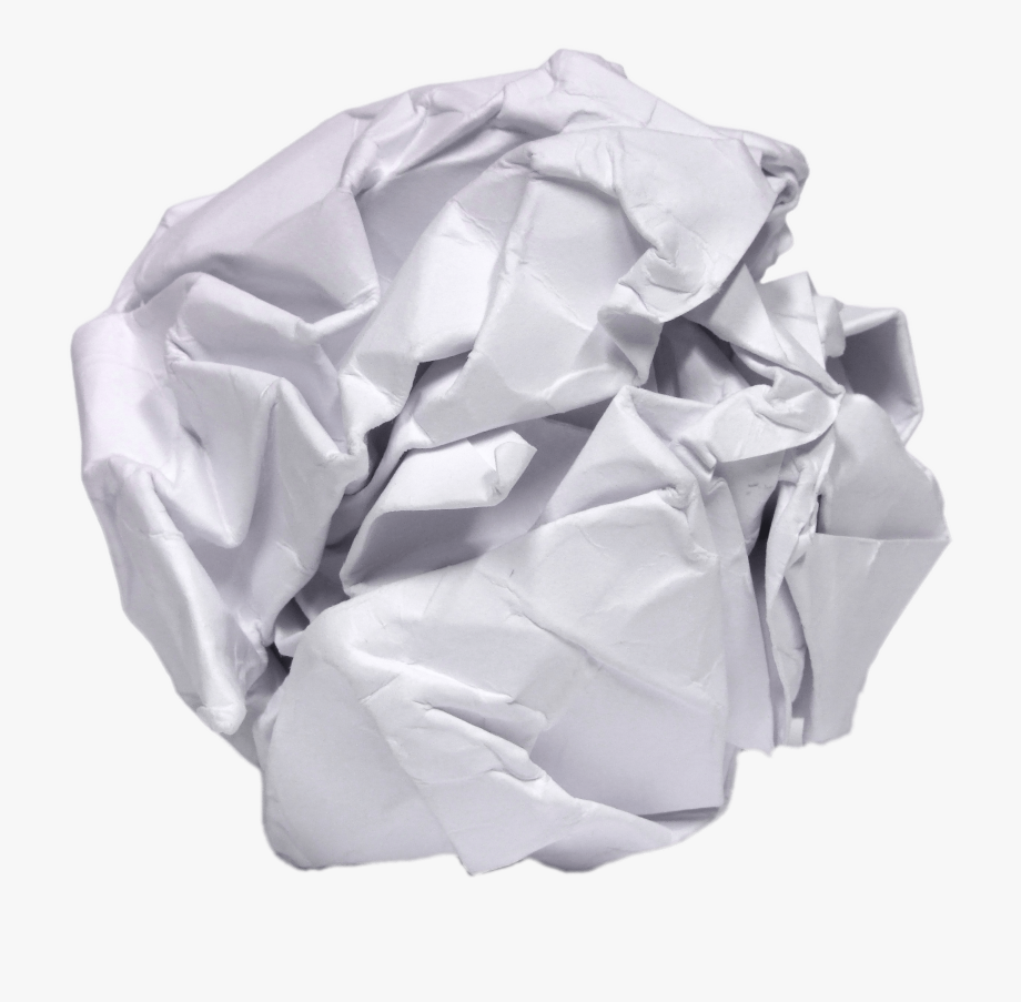 Crumpled Paper Ball.