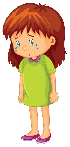 5572 Crying free clipart.