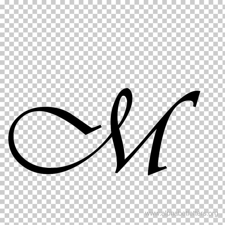 Cursive Letter case M Alphabet, letter m, M letter.