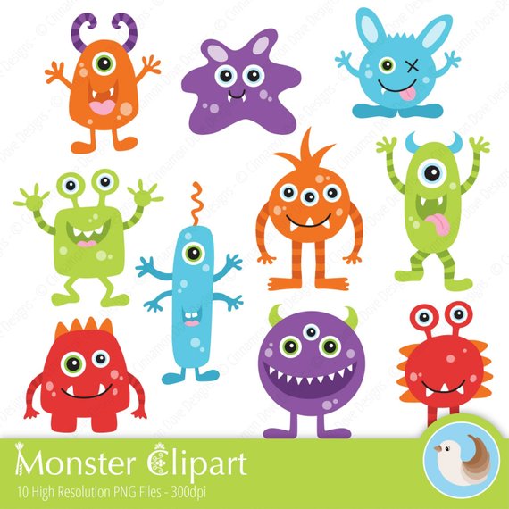 Monsters Clipart.