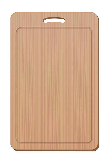 Cutting Board Wood Grip Upright Blank Simple Cooking Utensil.