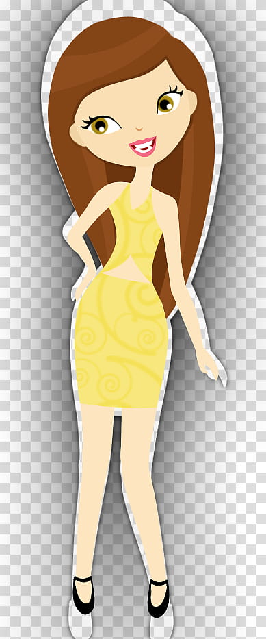 Doll Deb transparent background PNG clipart.
