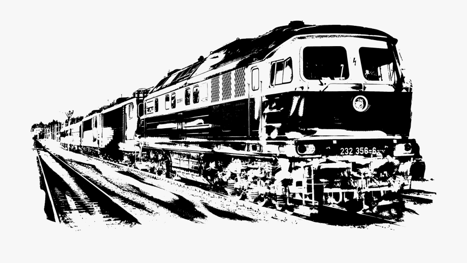 Rail Transport Diesel Locomotive Free Commercial Clipart.