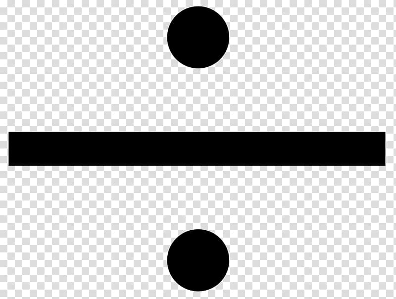 Obelus Division Multiplication sign , divide transparent.