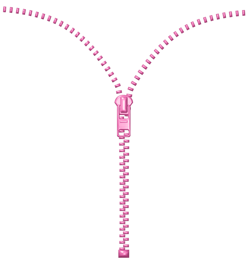 Pink Zip Decoration PNG Clipart Picture.