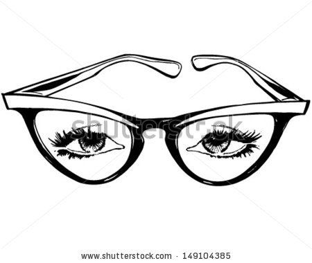 Eye Glasses clip art Free vector in Open office drawing svg ( .svg.