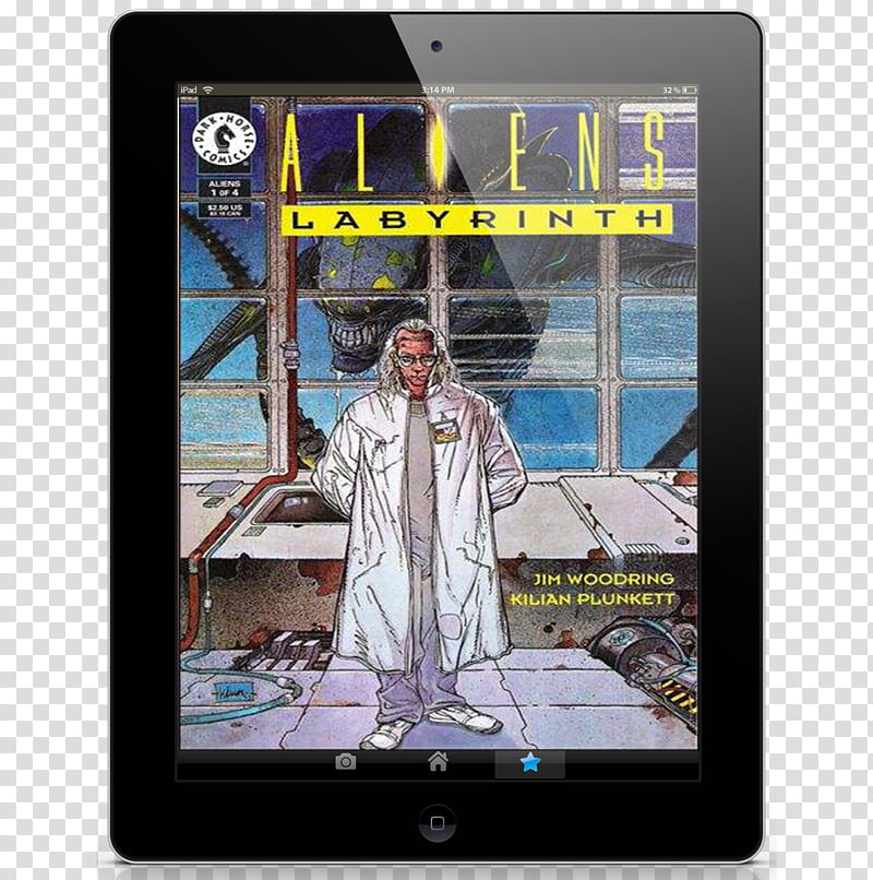 Ebook Pad Icon , Aliens Labyrinth Tome IPad Book transparent.