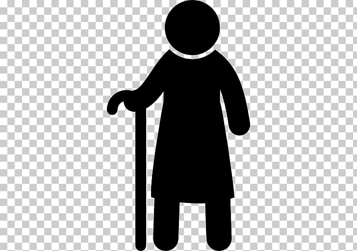 Old age Computer Icons Walking stick , elderly PNG clipart.
