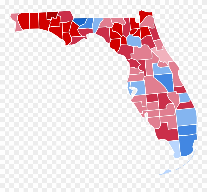 Florida Presidential Election Results Clipart (#2471500.