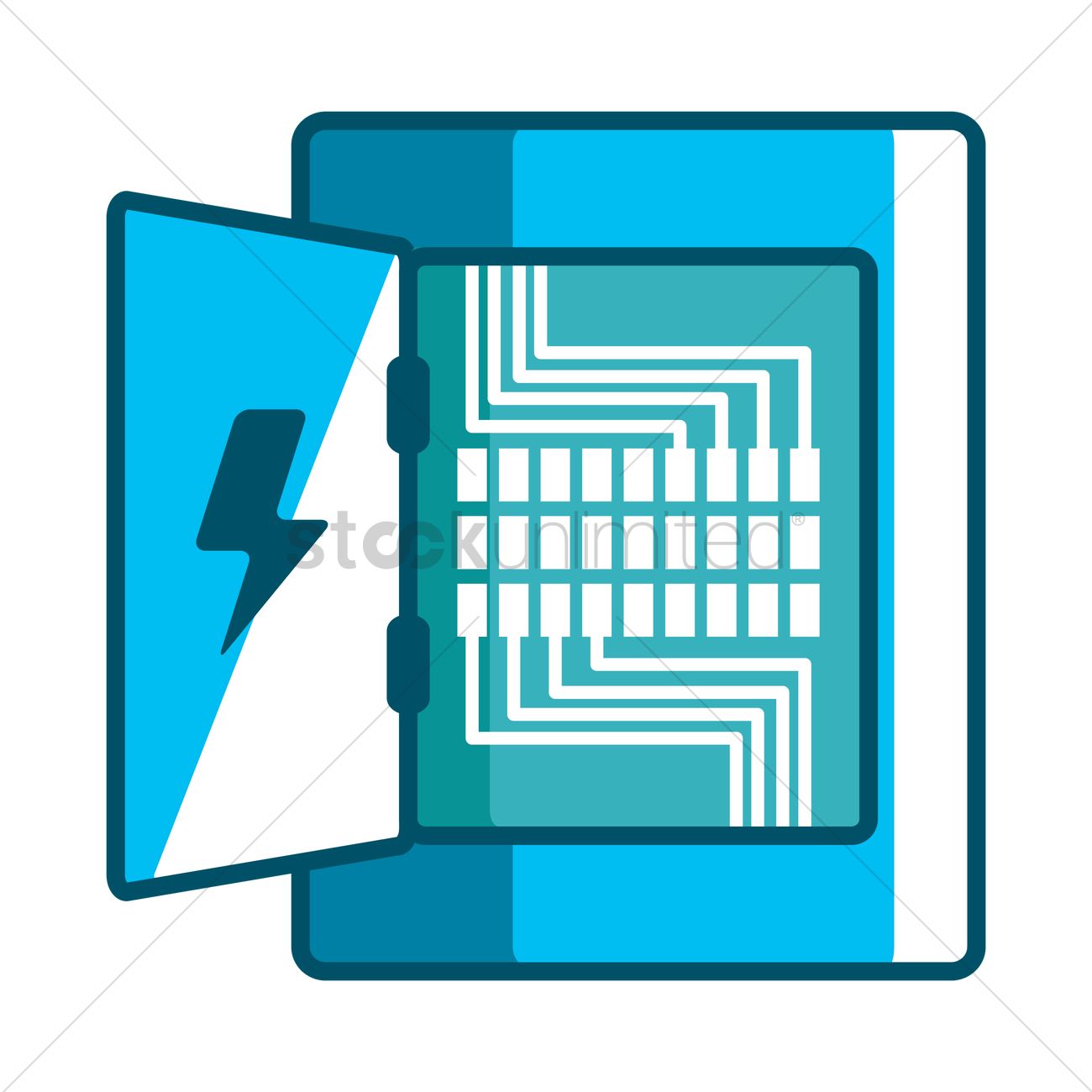 Electricity distribution box Vector Image.