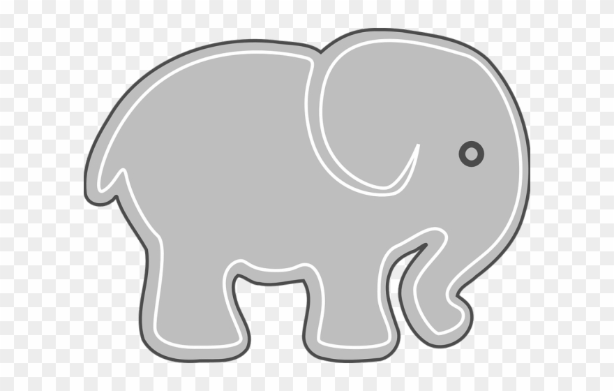 Mammal Clipart Grey Elephant.