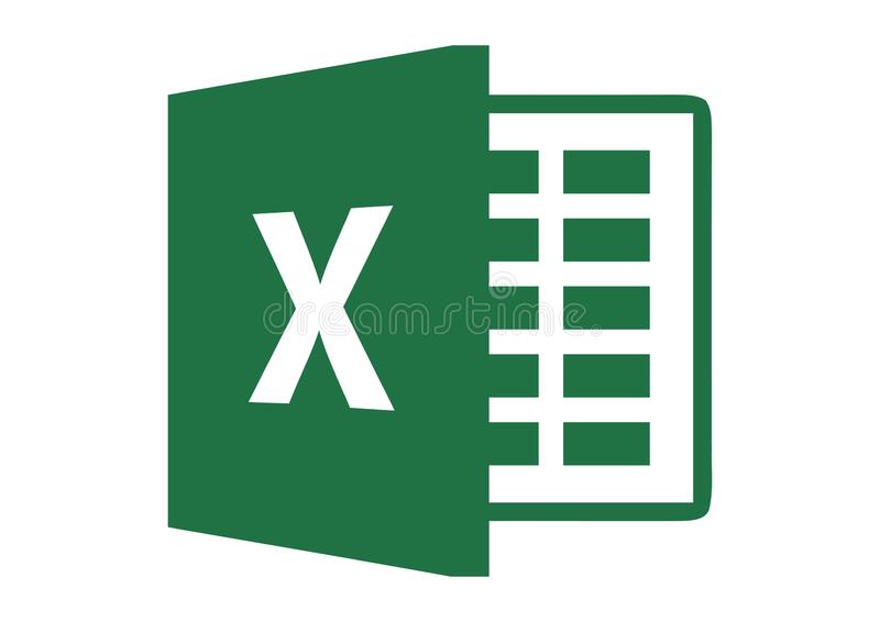 Excel Microsoft Stock Illustrations.