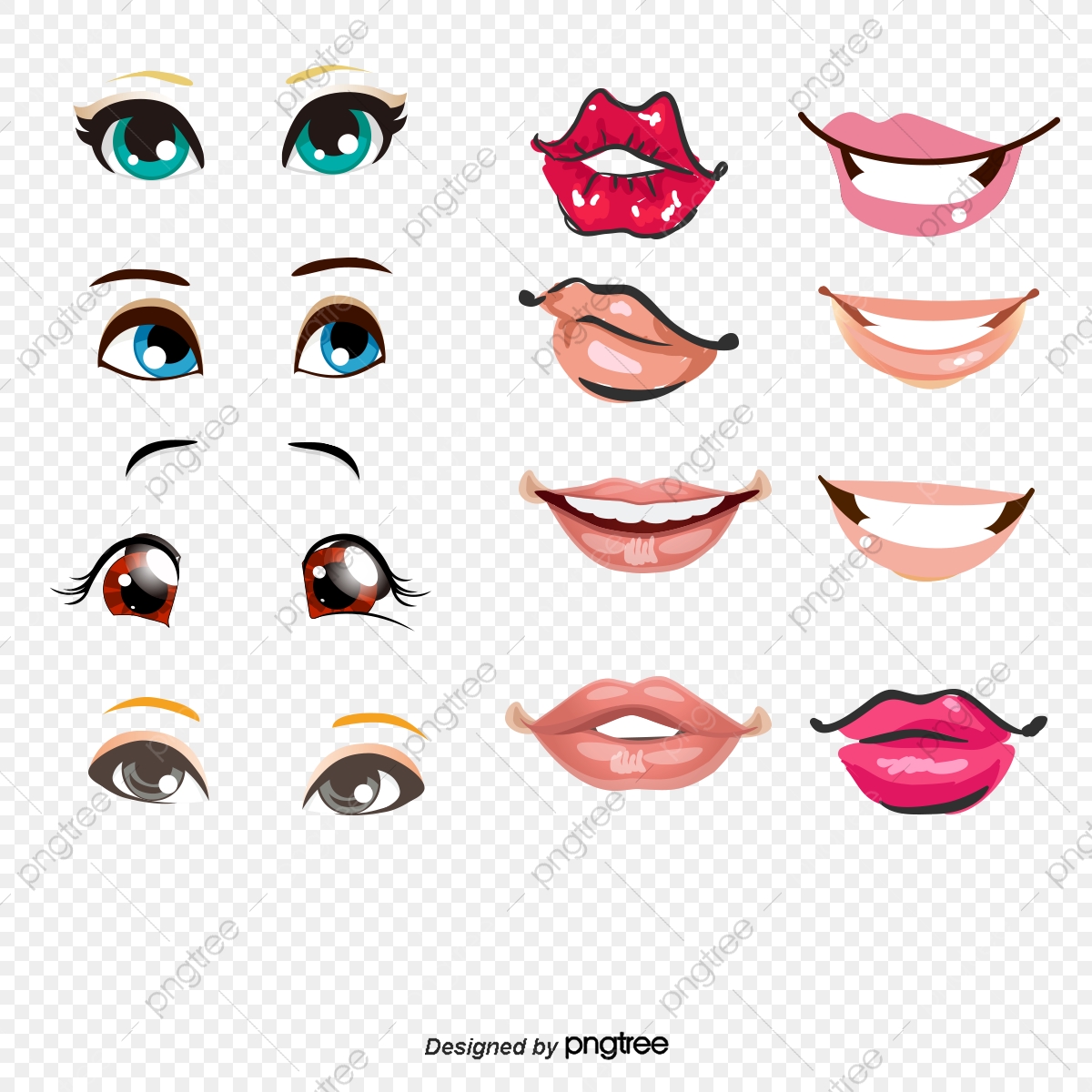 Vector Eyes Ears Nose And Mouth, Mouth Vector, Hd, Vector PNG and.
