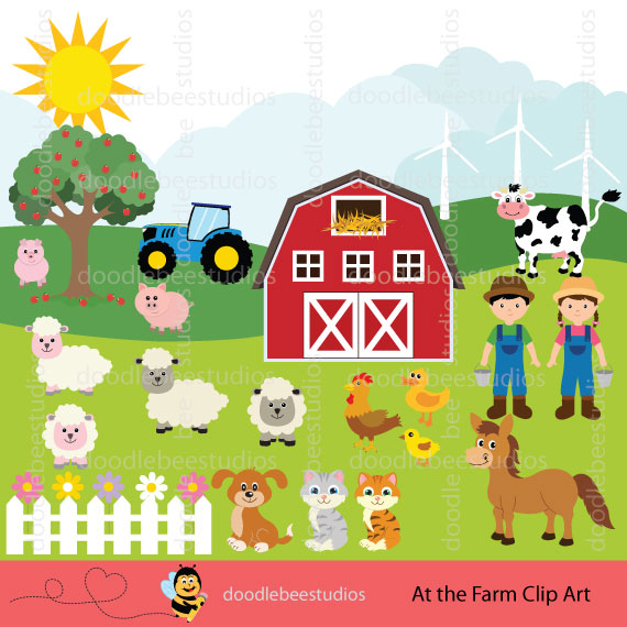 Farm Animals Clipart.