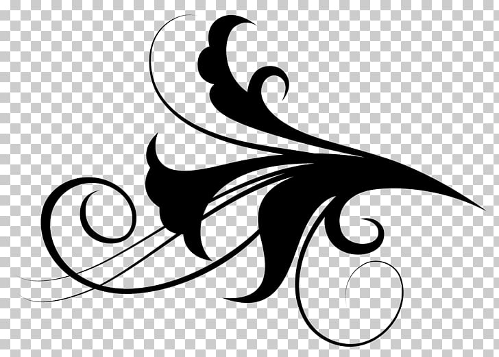 Graphic design Black and white, FILIGREE PNG clipart.