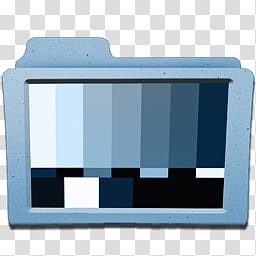 Misc Editing Icons, leo_bars, blue file folder transparent.