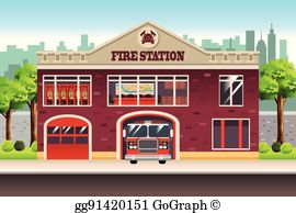 Fire Station Clip Art.