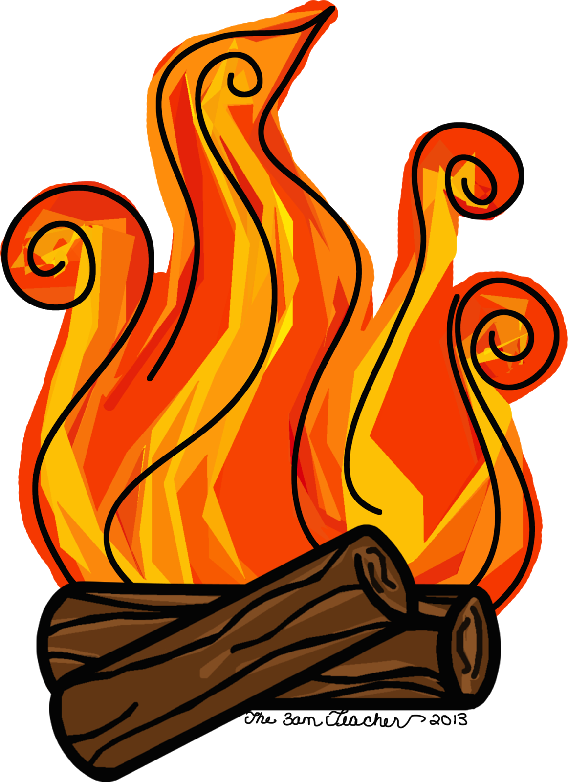 Campfire Clipart Fireplace Fire.