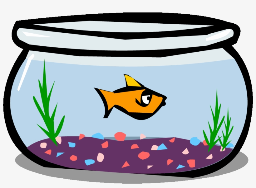 Goldfish In A Bowl Png Black And White Library.