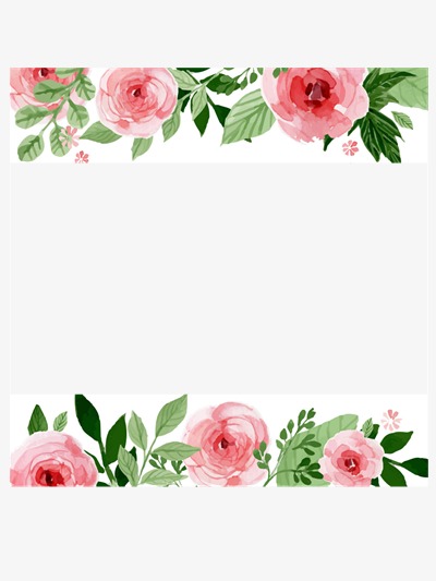 Beautiful Flowers Borders, Flowers, Frame, Pink PNG Transparent.