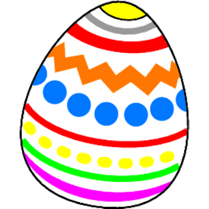 Easter eggs clip art image 2.