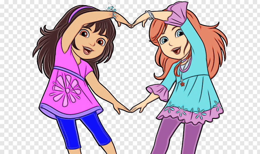 Cartoon Happy Friendship Day, Together, Cartoon, Animation.