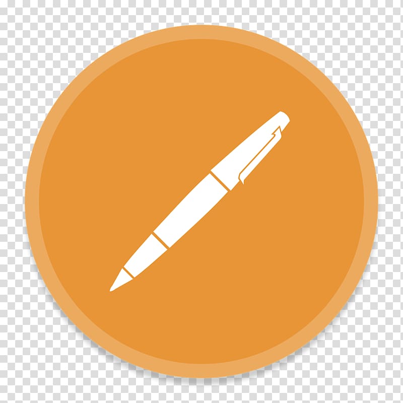 Pen , orange font, Pages transparent background PNG clipart.