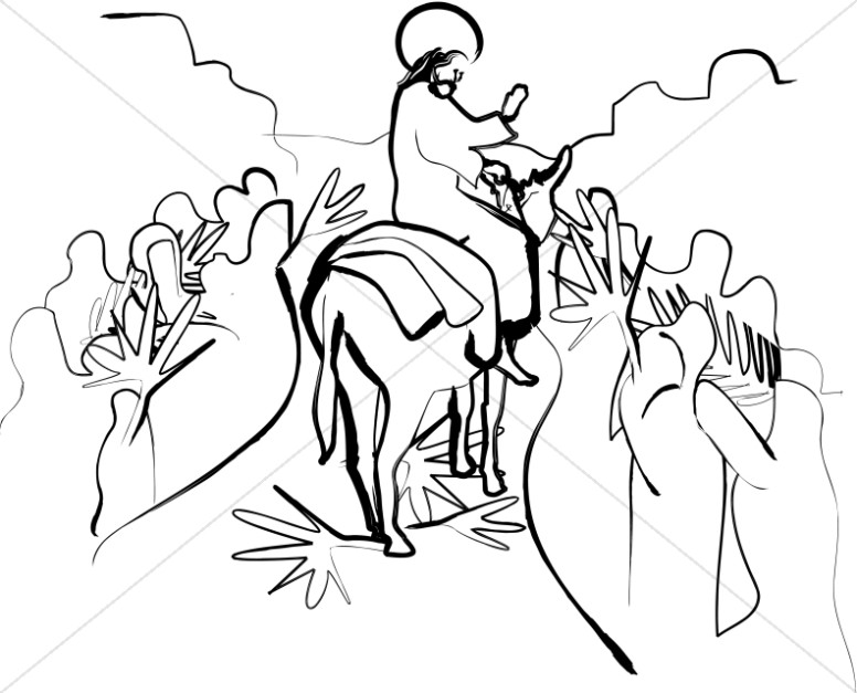 jesus riding on a donkey clipart 20 free Cliparts ...