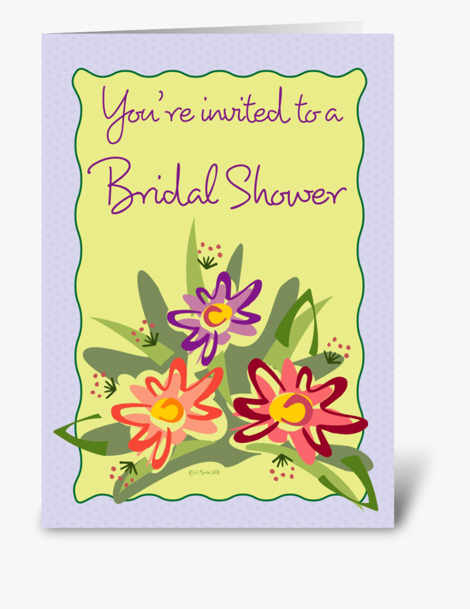 Flower Bouquet Bridal Shower Invite.