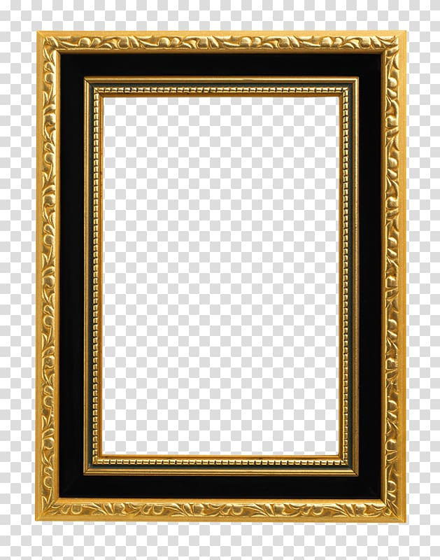 Black and brown frame template, , Gold Frame transparent.