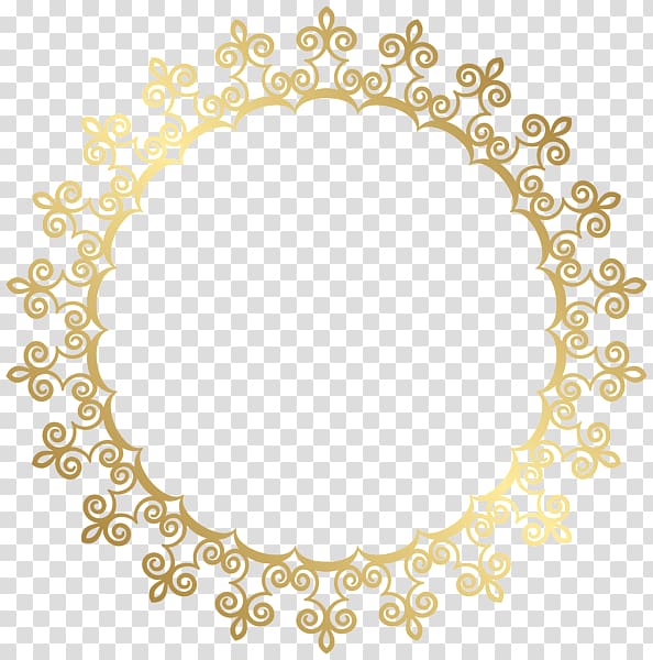 Round gold wrought frame , Gold , Gold Border Frame HD.