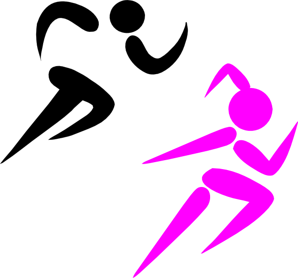 running girl clipart for free.