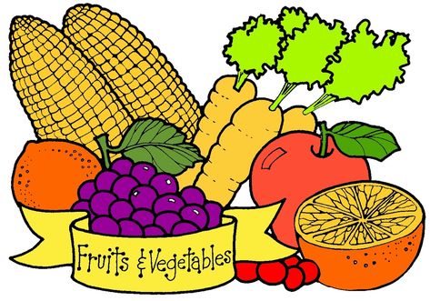 1208 Fruits And Vegetables free clipart.