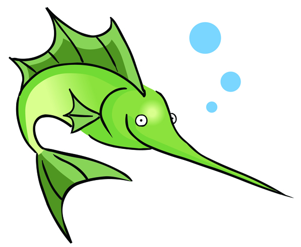 Funny Fishing Clipart.