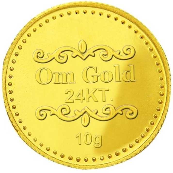 Om Gold 10 Gram 24 (999) K 10 g Gold Coin Price in India.