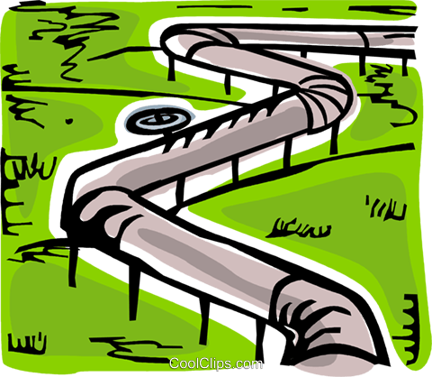 Pipelines Royalty Free Vector Clip Art illustration.