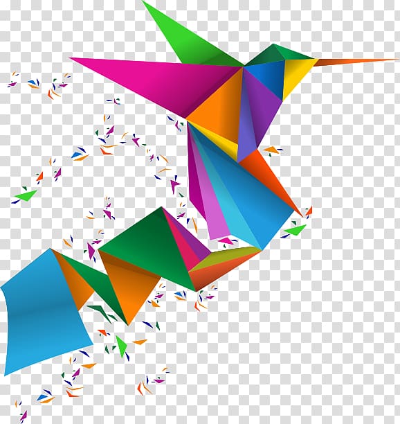 Origami Paper Triangle Afacere Imprimerie Nap.