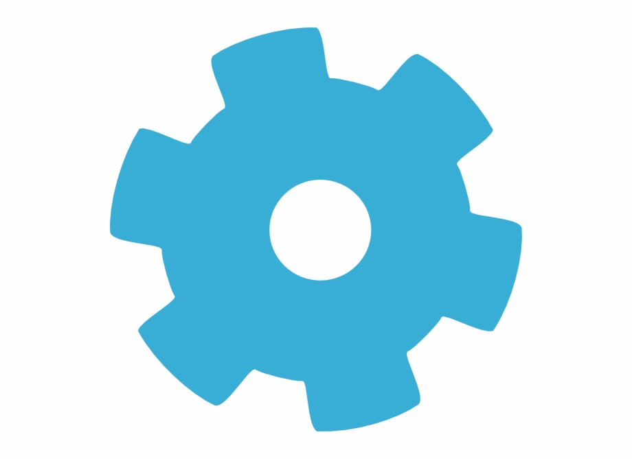 How To Set Use Blue Gear Wheel Svg Vector.