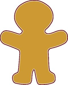 Gingerbread Man Clip Art Free.