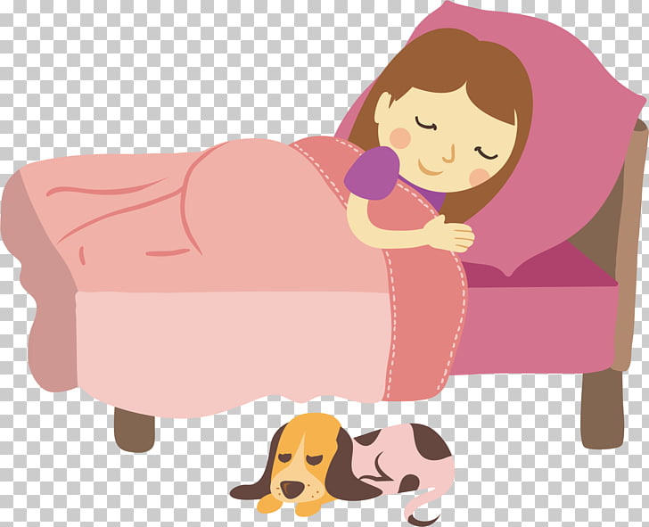 Sleep Pregnancy , Girl sleeps, woman sleeping on pink bed.