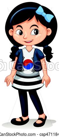 Girl standing clipart 5 » Clipart Station.